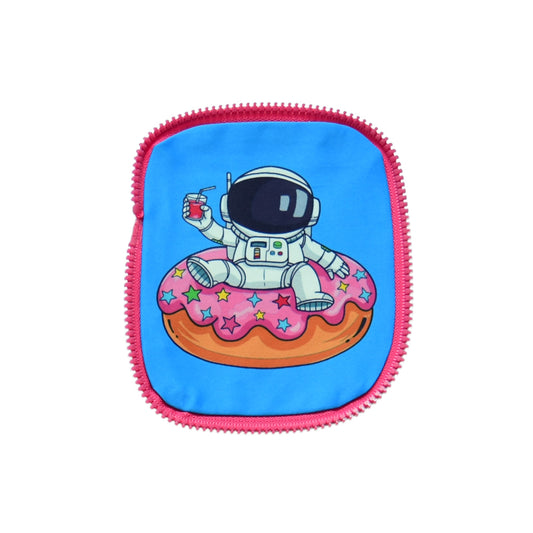 Happy Astronaut On Donut Pocket