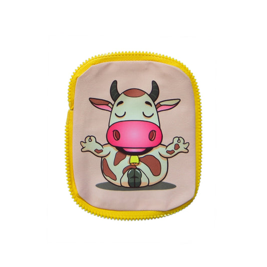 Funny Cow Meditating Pocket